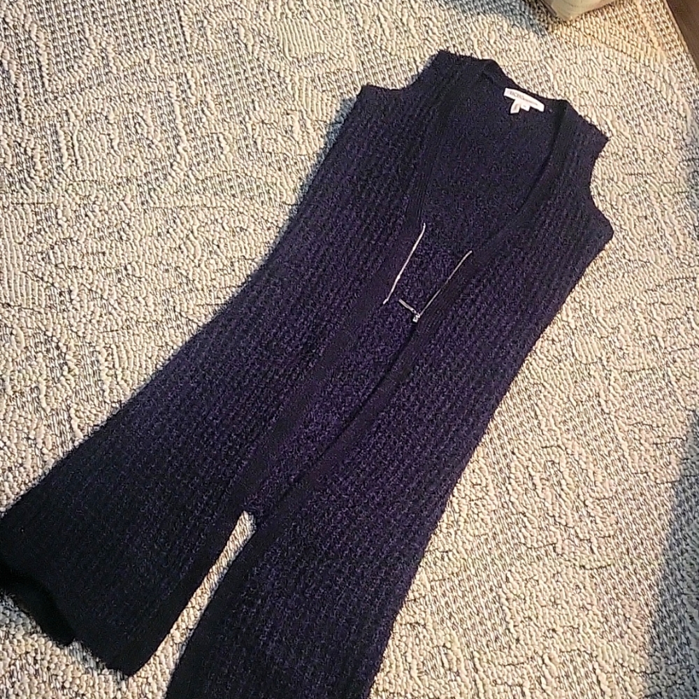 BCBG Sweater Zip Up Vest